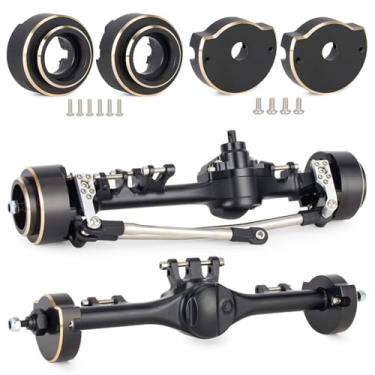 Imagem de F10T Axle Brass Weights Rear Axle Tube Cap for 1/10 RC Crawler Vanquish F10T Axles VS4-10 Chassis Upgrade Parts (Front Rear Kit)