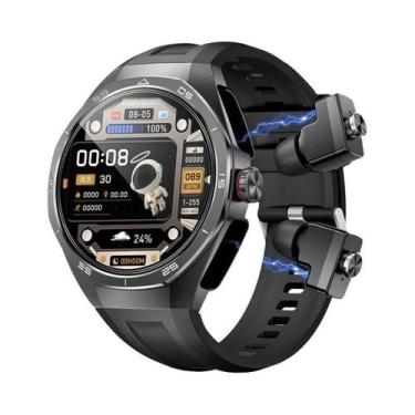 Imagem de Relógio Inteligente Masculino Sem Fio Bluetooth Com Fones De Ouvido TW