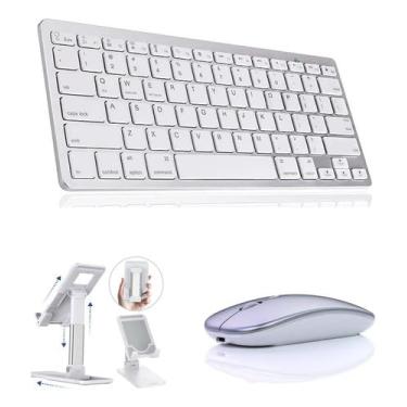 Imagem de BDNET, Teclado E Mouse Bluetooth + Suporte Para iPad 9 Ger 10.2