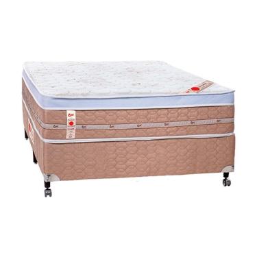 Imagem de Cama Box + Colchão Castor Casal Massageador 138x188x59cm