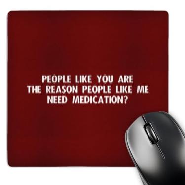 Imagem de 3dRose LLC Mouse pad vermelho medicamento 20,3 x 20,3 x 0,6 cm (mp_21093_1)