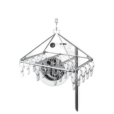 Imagem de Cabideiro de Aço Inoxidável com Clipes - Antiperda, Secagem Rápida 360° - Ideal para Varanda e Lavanderia (Varal Com 20 Prendedor)