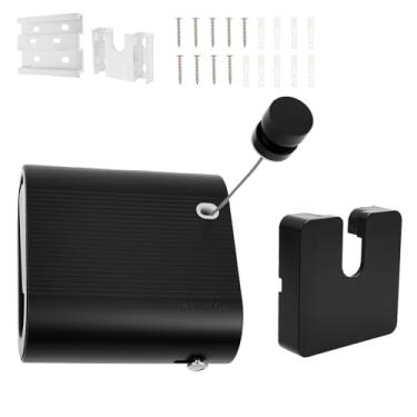 Imagem de blackonvlm Cabo de varal de acampamento portátil, varal retrátil de aço inoxidável para uso interno e externo para pendurar 13,8 m, não flacidez, lavanderia, pendurar na parede, para viagem de hotel