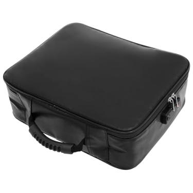 Imagem de Bolsa organizadora de arquivos com zíper e fivela, à prova de fogo, impermeável, bolsa de armazenamento de documentos para passaporte para seguro de cartão