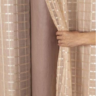 Imagem de CORTINA BLACKOUT PVC 3,00X2,80 COM TECIDO VOIL xadrez - dekcasa, avela