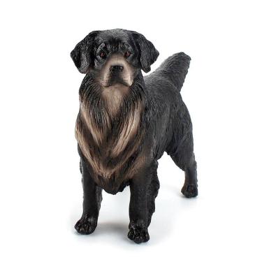 Imagem de Estatueta realista para cães Rottweiler, modelo animal de PVC, 22 cm