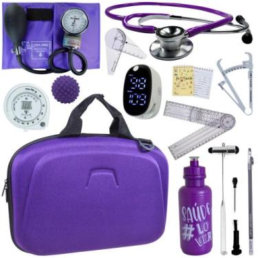 Imagem de Kit Fisioterapia Maleta Goniometro Martelo Buck Completo - Love Saude,