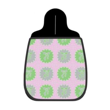 Imagem de Lixeira De Carro Organizador Lixinhocar Laços Estampados Verde Rosa