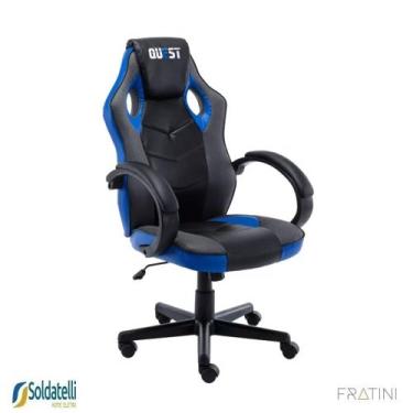 Imagem de Cadeira Gamer Quest Pu Várias Cores - Fratini, Azul