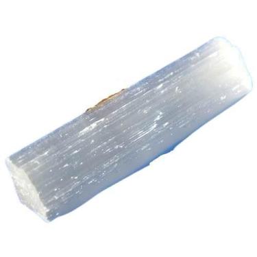 Imagem de Bastão de Selenita Natural Pequeno 8 a 10cm - Cristal Bruto para Práti
