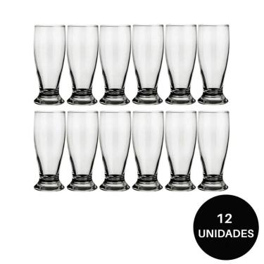 Imagem de Kit 12 copo chopp 200ml taça tulipa bar cerveja munich nadir