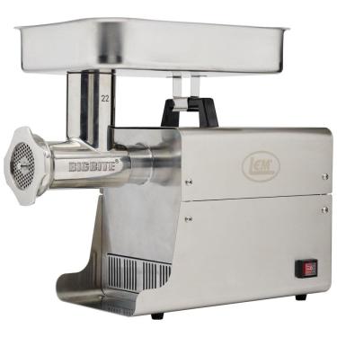 Imagem de Moedor de Carne Elétrico, Aço Inox, 110v, LEM, Prateado