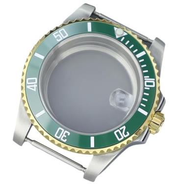 Imagem de FEIYASHI 40 mm Gold Diveing SUB Relógio Masculino Aço Caixa Vidro Safira para NH35 NH34/36 8215 2824 Movimento Acessórios de Relógio (Tampa Inferior de Vidro 1, para Movimento Miyota8215 8205)