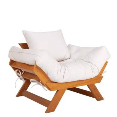 Imagem de Poltrona Japão Acquablock Madeira Nobre Mel - R9 DESIGN, Fendi