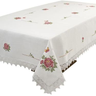 Imagem de Toalha De Mesa Branca 12 Lugares Rafimex