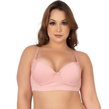 Imagem de Sutiã Bojo Alça Reforçado Microfibra WLS Modas Básico Confortavel Moda