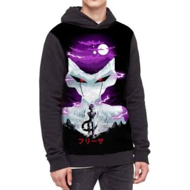Imagem de Moletom Com Capuz Freeza Dragon Ball Full Print Ref:788 - smoke, Preto