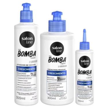 Imagem de Kit SOS Bomba Original com Ativador, Creme de pentear 300ml e Tônico 1