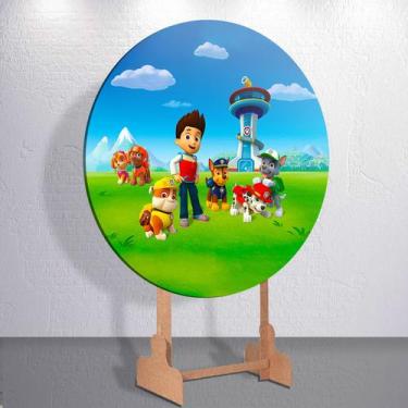 Imagem de Capa p/ Painel Festa Decoração Infantil Patrulha Dog Salvadoral Redond