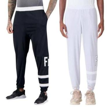 Imagem de Kit 2 Calças Fila Street Hop Masculina - Preto e Branco GG-Masculino