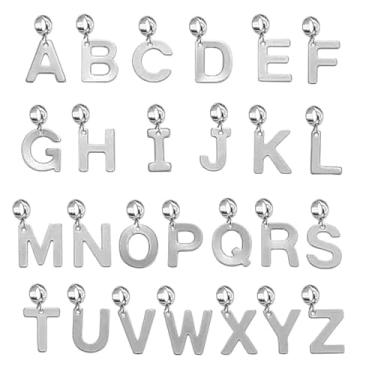 Imagem de Berloque A-Z Letras Aço Inox Linha Laser Não escurece (B)