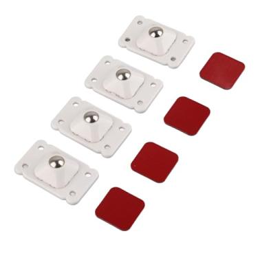 Imagem de Roda autoadesiva, 8 peças, rodas autoadesivas, rodas universais de 360 graus, polias de baixo ruído para caixa de armazenamento de lixeira