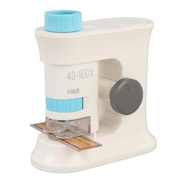Imagem de Generic Microscópio Infantil, Brinquedo de Microscópio 40-160X, Indução Magnética Inteligente Portátil e Leve para Observação (Azul)