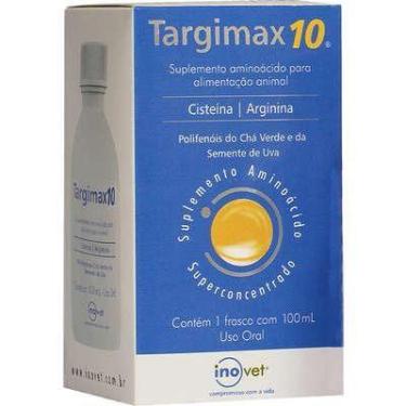 Imagem de Targimax 10 10Ml 40ml 100ml Aminoácido 10ml para Animais Gotas Inovet,