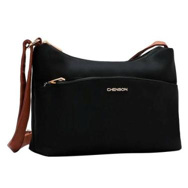 Imagem de Bolsa Transversal Feminina Chenson 3184590, UNICO, Preto