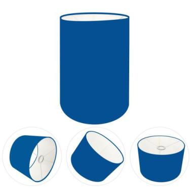 Imagem de Cúpula Abajur Cilíndrica Cp-7006 Ø18x25cm Azul Marinho - Vivare