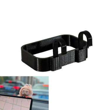 Imagem de Wollibao Gancho de tela de controle central de carro para Labubu POP MART compatível com modelo 3 e modelo Y