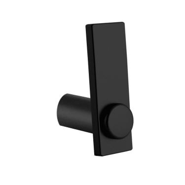 Imagem de Porta Papel Higiênico Para Banheiro Preto Fosco Patmos Grego Metal