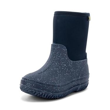 Imagem de Western Chief Bota infantil de neoprene Freestyle, leve, adequada para crianças para meninos e meninas, impermeável para chuva, lama, clima frio, neve, Glitter azul-marinho, 16