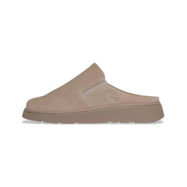 Imagem de FitFlop Mules femininas de camurça elástica Gen-FF, castanho-acinzentado, 39, Cinzento-acastan, 38