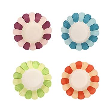 Imagem de KIMISS Tigelas de Papel Ecológicas para Flores, 50 Peças, Faça você Mesmo, para Artesanato, Copos de Pétalas Empilháveis ​​para Decoração de Sala de Aula e Projetos Criativos