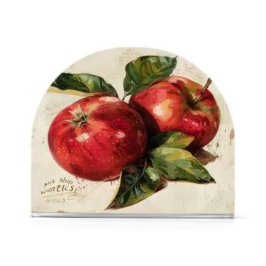 Imagem de Porta-guardanapos vintage maçãs para mesas, porta-guardanapos de Halloween para cozinha, porta-guardanapos de mesa, porta-guardanapos de coquetel, porta-guardanapos de papel795