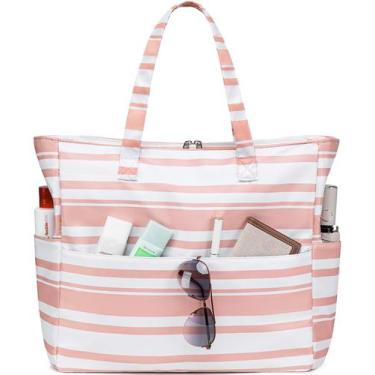 Imagem de Bolsa de praia LEDAOU, bolsa feminina impermeável à prova de areia com