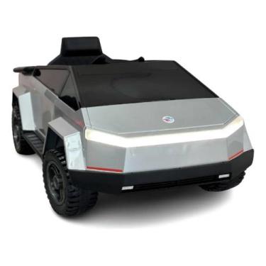 Imagem de Carro Elétrico Infantil Super Truck Futurista 12V - Cinza - UNITOYS
