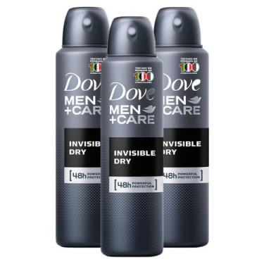 Imagem de Kit 3 Desodorante Aerosol Dove Men+Care Invisible Dry 150ml