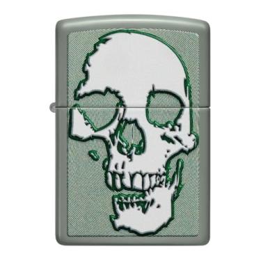 Imagem de ZIPPO WHITE SKULL DESIGN - 48489