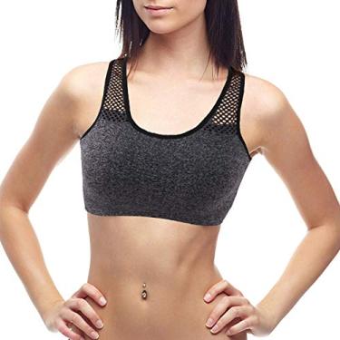 Imagem de Sutiã Espovo Feminino Rback, Sutiã Acolchoado sem Fio Para Ioga, Treino, Academia, Top