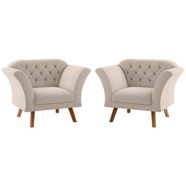 Imagem de Conjunto Poltrona Para Sala De Recepção Moreira Inca Areia