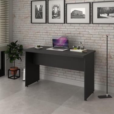 Imagem de Escrivaninha Mesa De Escritório 1,20m Tampo 30mm Work30 Preto ônix