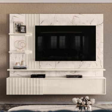 Imagem de Bancada Suspensa Elegante Atena Calacata/off-white