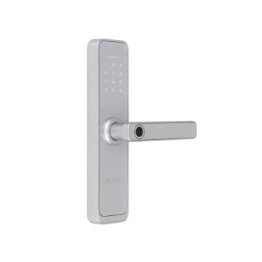 Imagem de Fechadura Digital De Embutir Wi-fi Com Biometria Esf-de4000b Prata Elsys