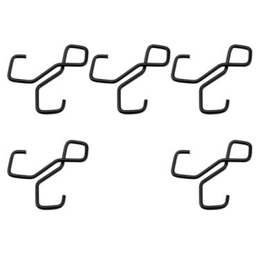 Imagem de YWJLQH Conjunto de 5 Cabides Portáteis com Ganchos Duplos, Resistentes e Leves, para Aventuras ao Ar Livre - Acessório Versátil