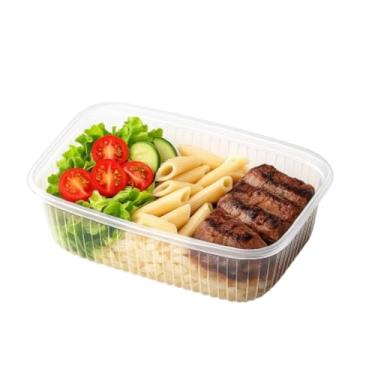 Imagem de POTE DESCARTAVEL 1000ML MARMITA GRANDE 40UN PLASTICO RESISTENTE