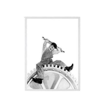Imagem de Quadro Charlie Chaplin Tempos Modernos 33X24Cm - Quadros On-Line