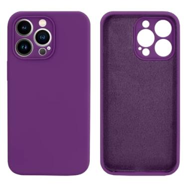 Imagem de Capinha Compativel com iPhone 13 Pro Max Com Proteção de Câmera em Silicone com Interior Aveludado