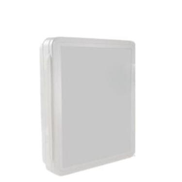 Imagem de Armario Banheiro Embutir/Sobrepor Espelho De Vidro, Armário com parafuso e bucha - Organizador para Banheiros Pequenos e Modernos(Branco)